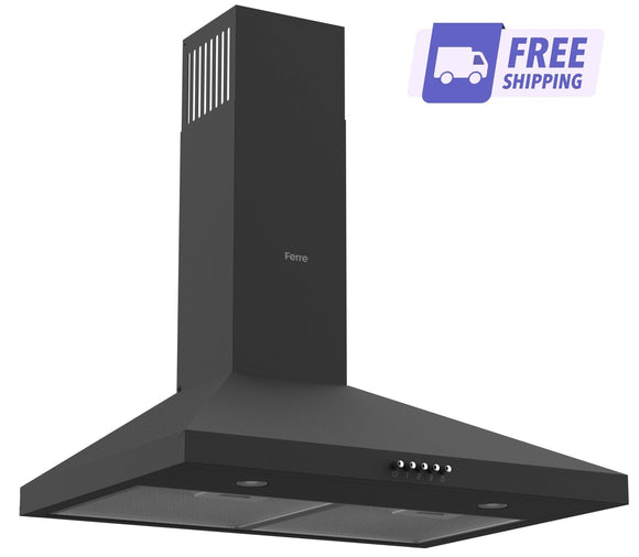 Ferre PH600 - PBL 60cm Pyramid Hood - Black - Ferre Cooker