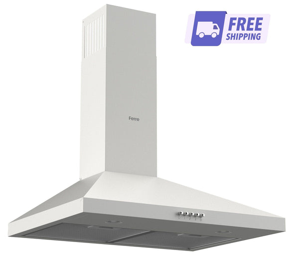 Ferre PH600 - PWH 60cm Pyramid Hood - White - Ferre Cooker