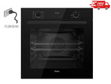 Ferre QXDMD 642 CS - 60cm Electric Built - in Oven - 73L - FryArt Turbo Fan & Turbo Resistant & Grill Resistant - Black - Ferre Cooker
