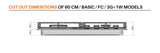 Ferre SA025 - 60cm Built - in Gas Hob - 4 Burners - Black Glass - Cast Iron Pan Supports - Ferre Cooker