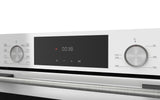 Ferre 60cm Electric Built-in Oven & Gas Hob & Chimney Cooker Hood Pack - Dual Plane - White - Ferre Cooker