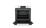 Ferre 60cm Electric Built-in Oven & Gas Hob & Chimney Cooker Hood Pack - Dual Plane - White - Ferre Cooker
