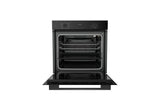 Ferre 60cm Electric Built-in Oven & Gas Hob & Chimney Cooker Hood Pack - Layered - Black - Ferre Cooker