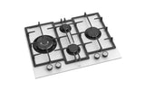 Ferre 60cm Electric Built-in Oven & Gas Hob & Chimney Cooker Hood Pack - Layered - White - Ferre Cooker