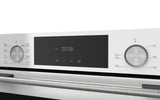 Ferre 60cm Electric Built-in Oven & Gas Hob & Chimney Cooker Hood Pack - Layered - White - Ferre Cooker