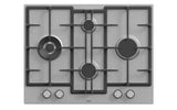 Ferre ED071W - 65cm Built-in Gas Hob - 4 Burners - Cast Iron Pan Supports - Stainless Steel Body - Ferre Cooker