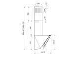 Ferre H501P-BL 50cm Cooker Hood - Ferre Cooker